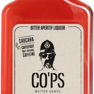 CO'PS weiter gehts - Bitter Aperitif Likör | Cascara - Grapefruit | Enthält natürliches Koffein der Kaffeekirsche | 1x0,5 l