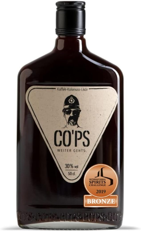 CO’PS - Der Kaffee- Kolanuss- Likör | HÖHLE DER LÖWEN | Enthält natürliches Koffein | aus 100% natürlichen Zutaten | 1x0,5 l