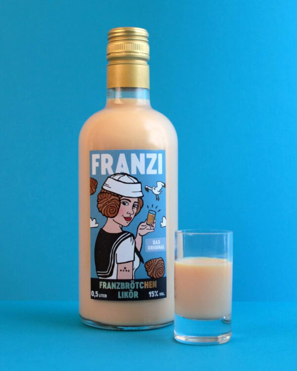 Franzi Vegan/Franzbrötchen Likör/Samtig weicher Sahnelikör/Geschmack von Zimt & karamellisiertem Zucker/Franzbrötchengenuss ganz ohne Krümel / 15% Vol. / 500 ml – Bild 12