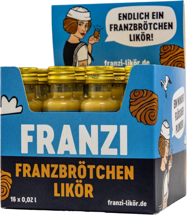 Franzi Vegan/Franzbrötchen Likör/Samtig weicher Sahnelikör/Geschmack von Zimt & karamellisiertem Zucker/Franzbrötchengenuss ganz ohne Krümel / 15% Vol. / 500 ml – Bild 13