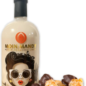 ALDER "MOIN MANDY" - Der Hamburger Mandelhörnchen-Likör mit Lübecker Marzipan | 500 ml | 15% Vol. | Das Hamburger Original | 100% Bio & Vegan | Made von uns: Organic Distillers Hamburg