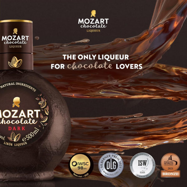 Mozart Dark Chocolate Likör (1 x 0,5 l) – Bild 6