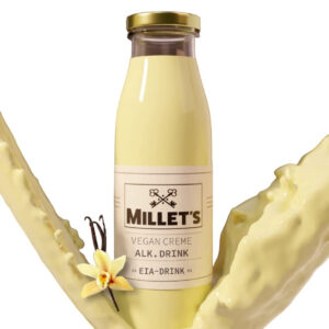 MILLET'S Vanille Creme Likör | 500ml | Cremiger Likör mit Vanillegeschmack | Vegan & Genussvoll | Vanniliger, cremiger Likör mit Alkohol