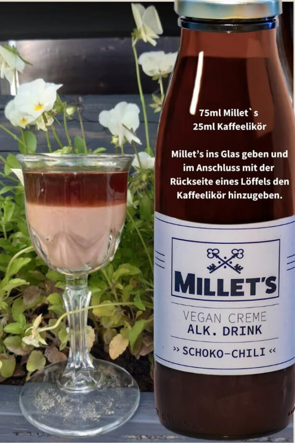 MILLET'S - Vegan Creme Likör - SchokoChili/Cremiger Alkohol mit feiner Chilinote/Dezente Schärfe – Bild 6