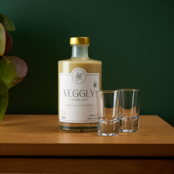 VEGGLY Veganer Likör – Handgemachter Likör mit Haferdrink, Tahiti-Vanille & Roggenkorn, ohne Soja & Konservierungsstoffe