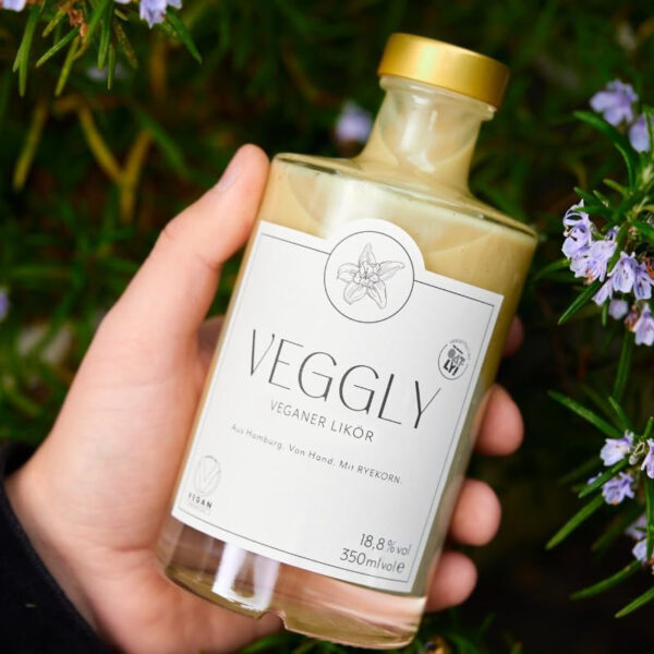 VEGGLY Veganer Likör – Handgemachter Likör mit Haferdrink, Tahiti-Vanille & Roggenkorn, ohne Soja & Konservierungsstoffe – Bild 2